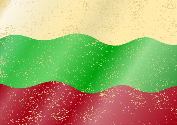 Bulharská grunge vlajka — Stockový vektor