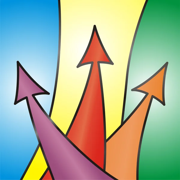 Abstract Arrow Background. Vector illustration. — Stock Vector
