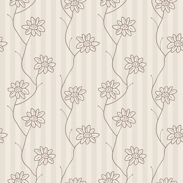 Floral seamless pattern. Vector illustration — Stock Vector