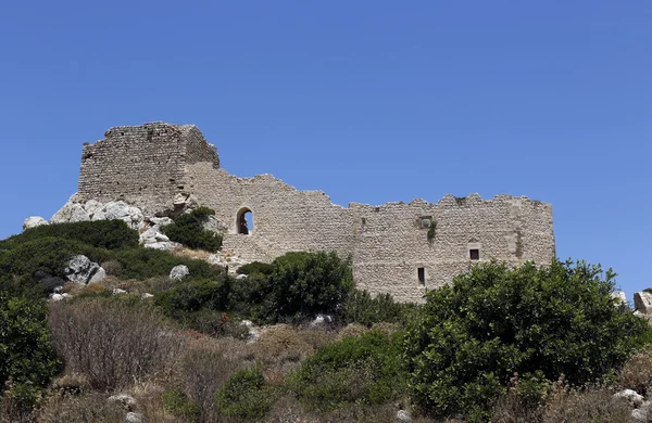Kritinia 城堡，罗得岛，希腊欧洲 — 图库照片