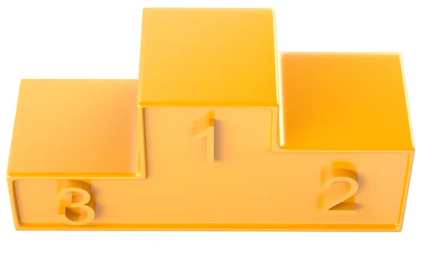 Gouden podium — Stockfoto