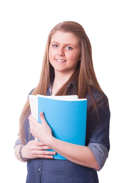 Happy Young Girl Student — Stock Photo, Image