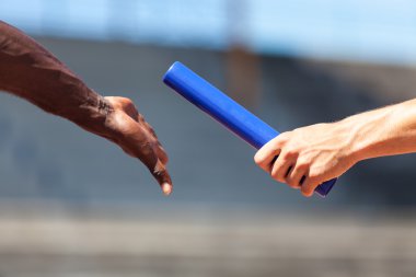 Passing the Relay Baton clipart