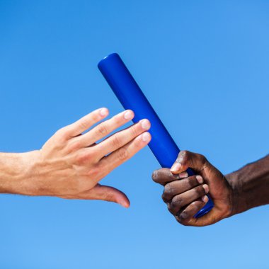 Passing the Relay Baton clipart