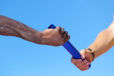 Passing the Relay Baton clipart