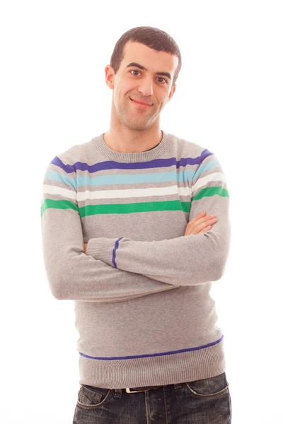 Young Man Portrait on white background — Stock Photo, Image