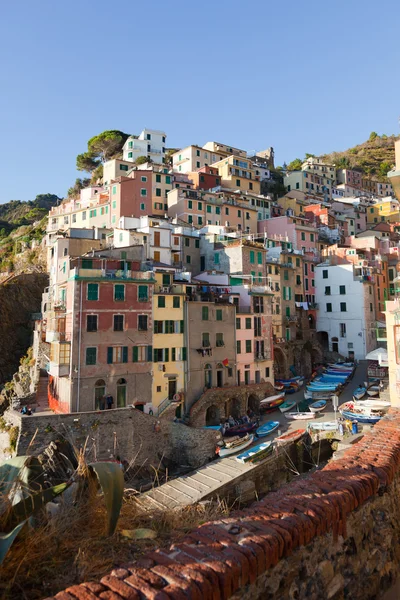 Riomaggiore byn i cinque terre, Italien — Stockfoto