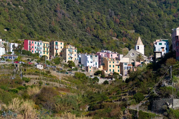 Corniglia faluban, Cinque Terre, Olaszország — Stock Fotó