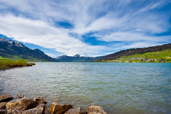Lago Sarner — Foto de Stock