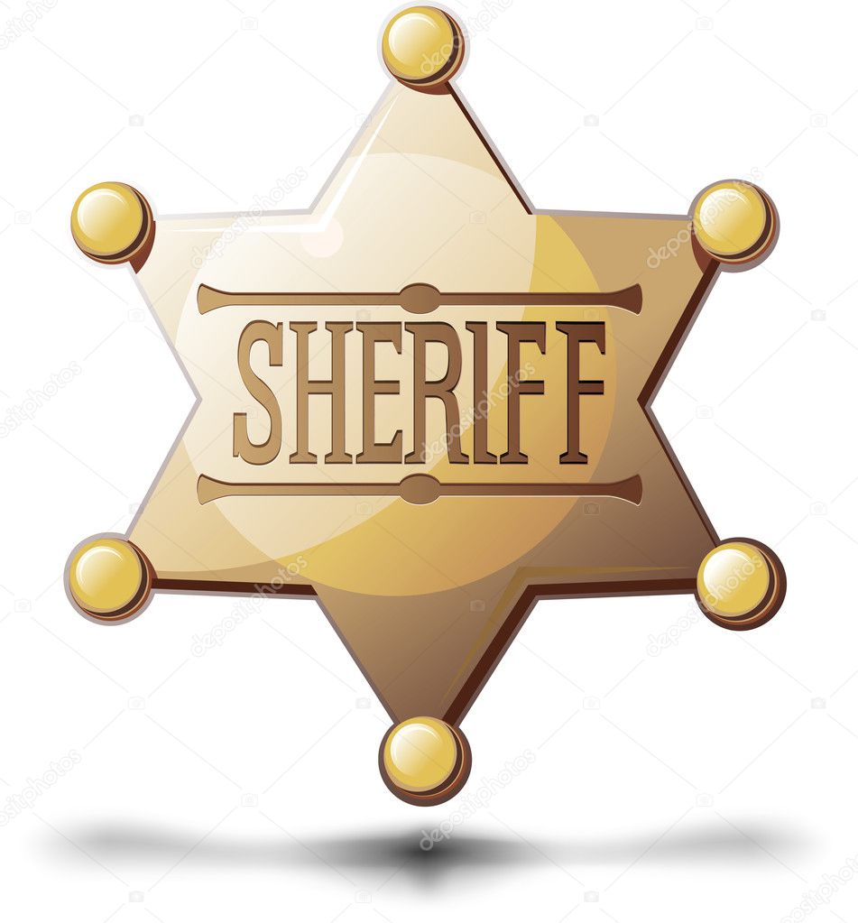 Sheriff Star — Stock Vector © sharpner #11127567