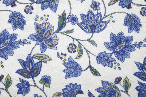 Tecido com padrão de flor — Fotografia de Stock