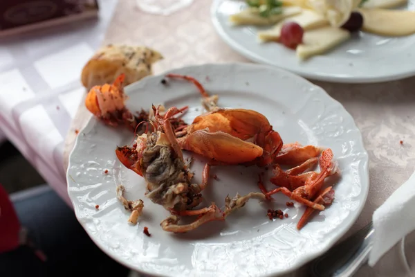 stock image Leftovers on plate