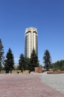 Skyscraper in Almaty clipart