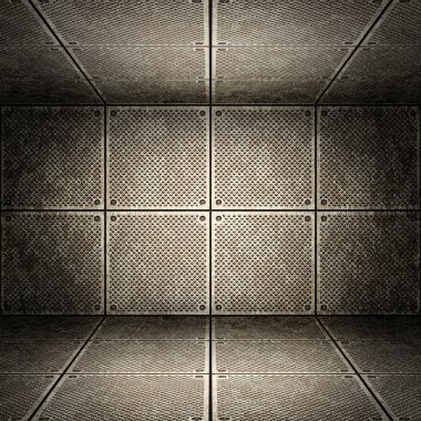 Old metallic interior, texture of metal. clipart