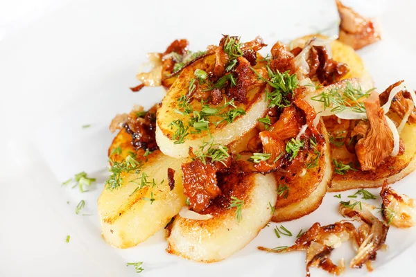 stock image Potatoes with mushrooms