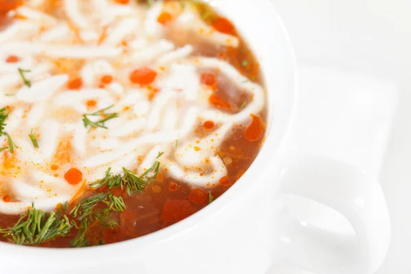 Sopa de legumes com azeitona — Fotografia de Stock