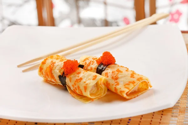Omelet Maki Sushi — Stok Foto