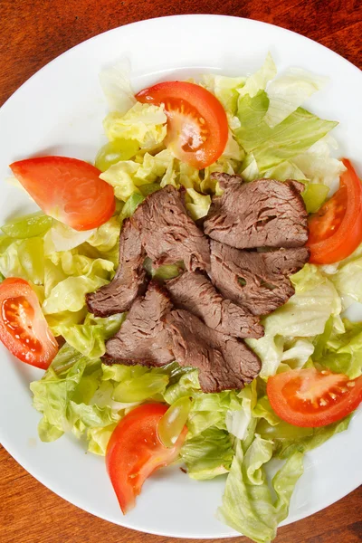 Beef with salad — Stock Photo, Image