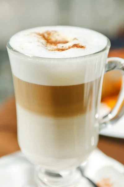 Vrstvený cappuccino — Stock fotografie