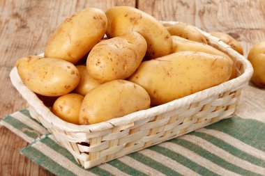 Fresh potatoes clipart