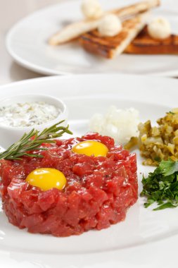 Tasty tartare clipart