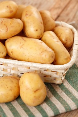 Fresh potatoes clipart