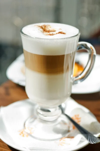 Gelaagde cappuccino — Stockfoto