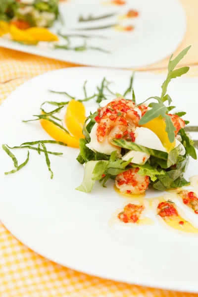 Nyári saláta garnélarák — Stock Fotó
