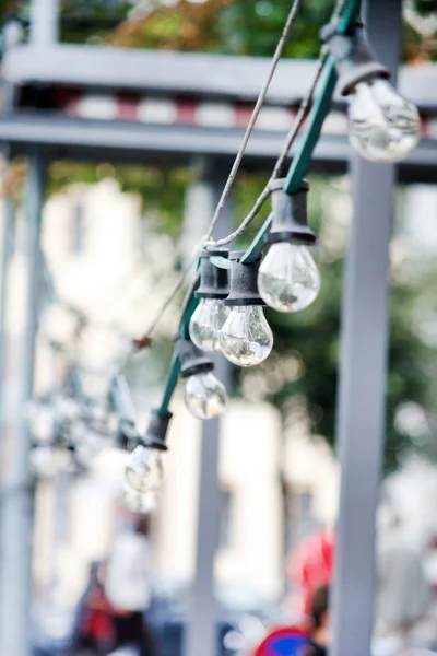Лампы на улице — стоковое фото