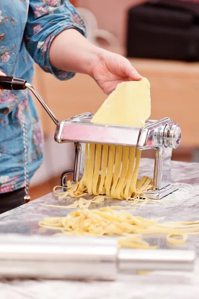 stock image Chef making pasta