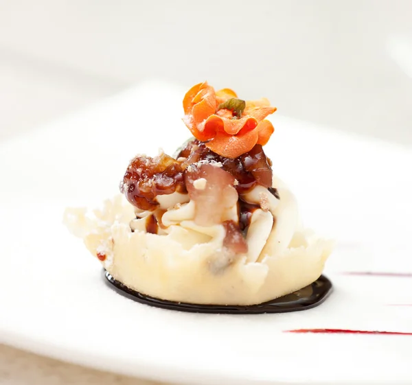 Dessert with mascarpone cheese — Stok fotoğraf