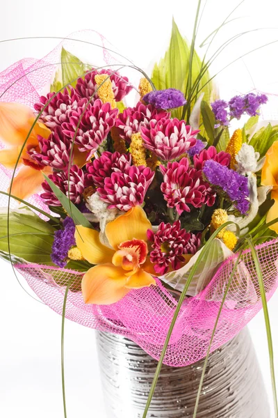 Boeket van kleurrijke bloemen — Stockfoto
