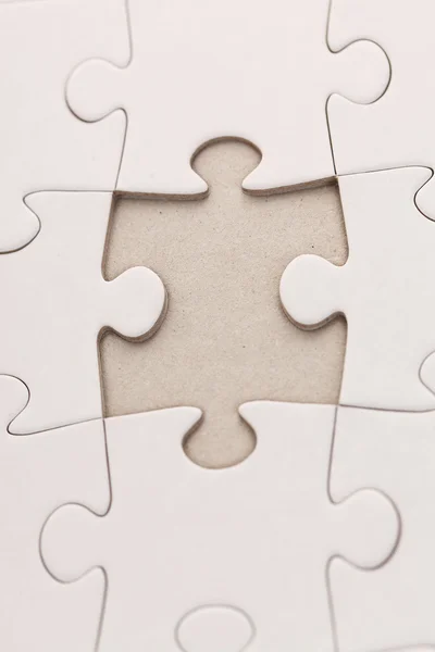 White puzzle — Stock Photo, Image