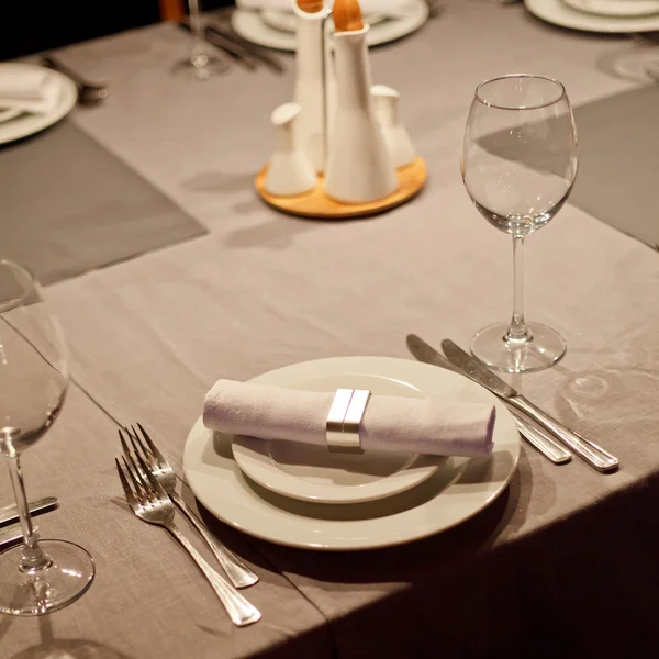 Tabellerna för måltid — Stockfoto