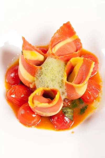 イタリアのハム野菜添え — ストック写真
