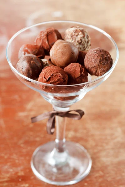 stock image Chocolate truffles