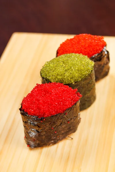 Sushi con caviale — Foto Stock