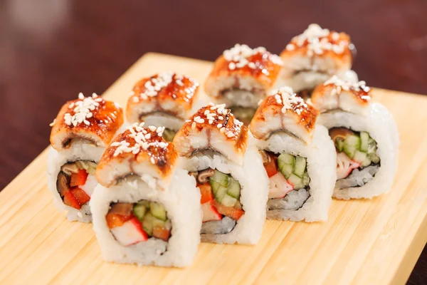 Sushi met paling — Stockfoto