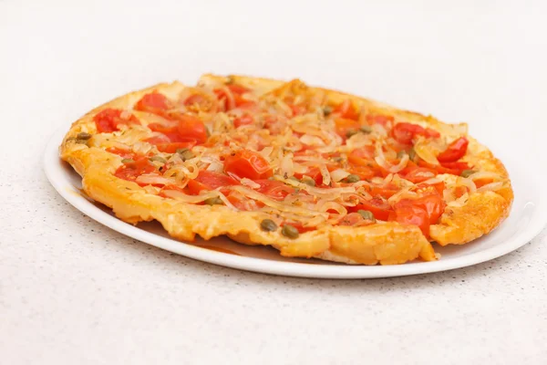 Pie with tomato — Stock Photo, Image