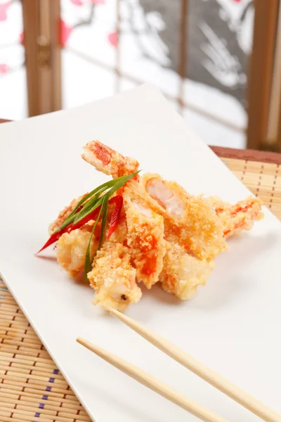 Salmon in tempura — Stock Photo, Image