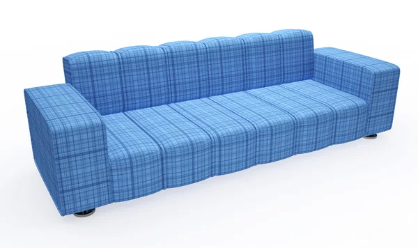 Синий диван — стоковое фото