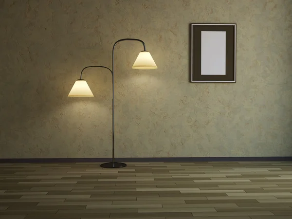 Podlahová lampa — Stock fotografie