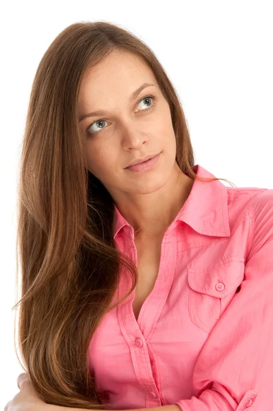Young woman looking away from camera — Stockfoto
