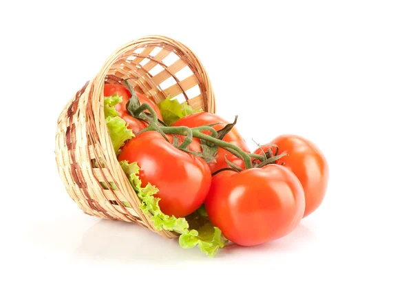 Tomat segar diisolasi di atas putih — Stok Foto