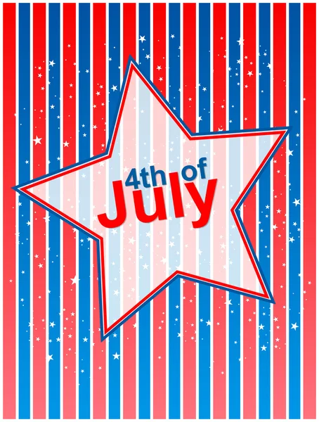 4. Július függetlenség napja háttér — Stock Vector