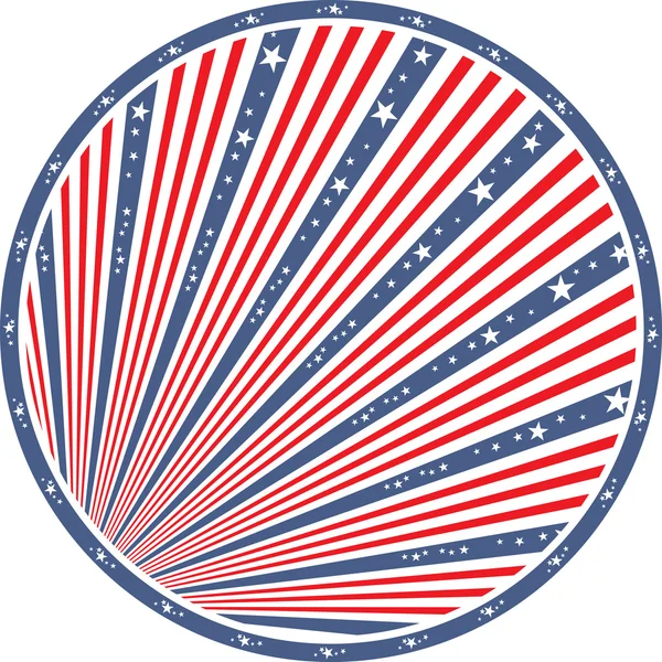 Bandiera astratta americana — Vettoriale Stock