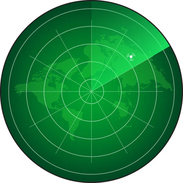 Schermo radar — Vettoriale Stock