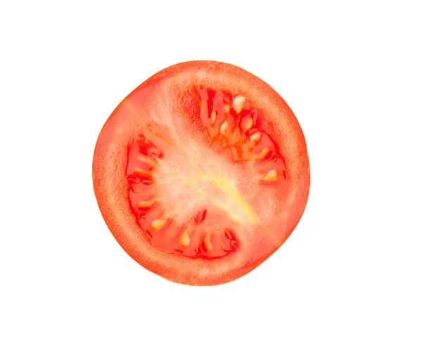 Срез красного помидора — стоковое фото