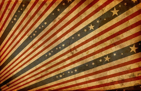 Гранж стилизованный американский флаг — стоковое фото