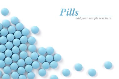 Blue pills clipart